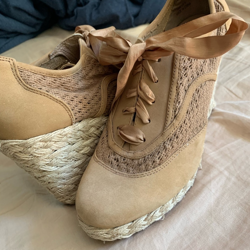 Juicy Couture Tan Wedge Shoes